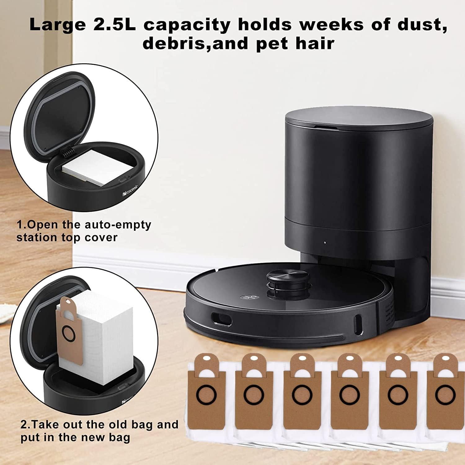 Paquete de 6 Bolsas de Polvo para iHome AutoVac Nova