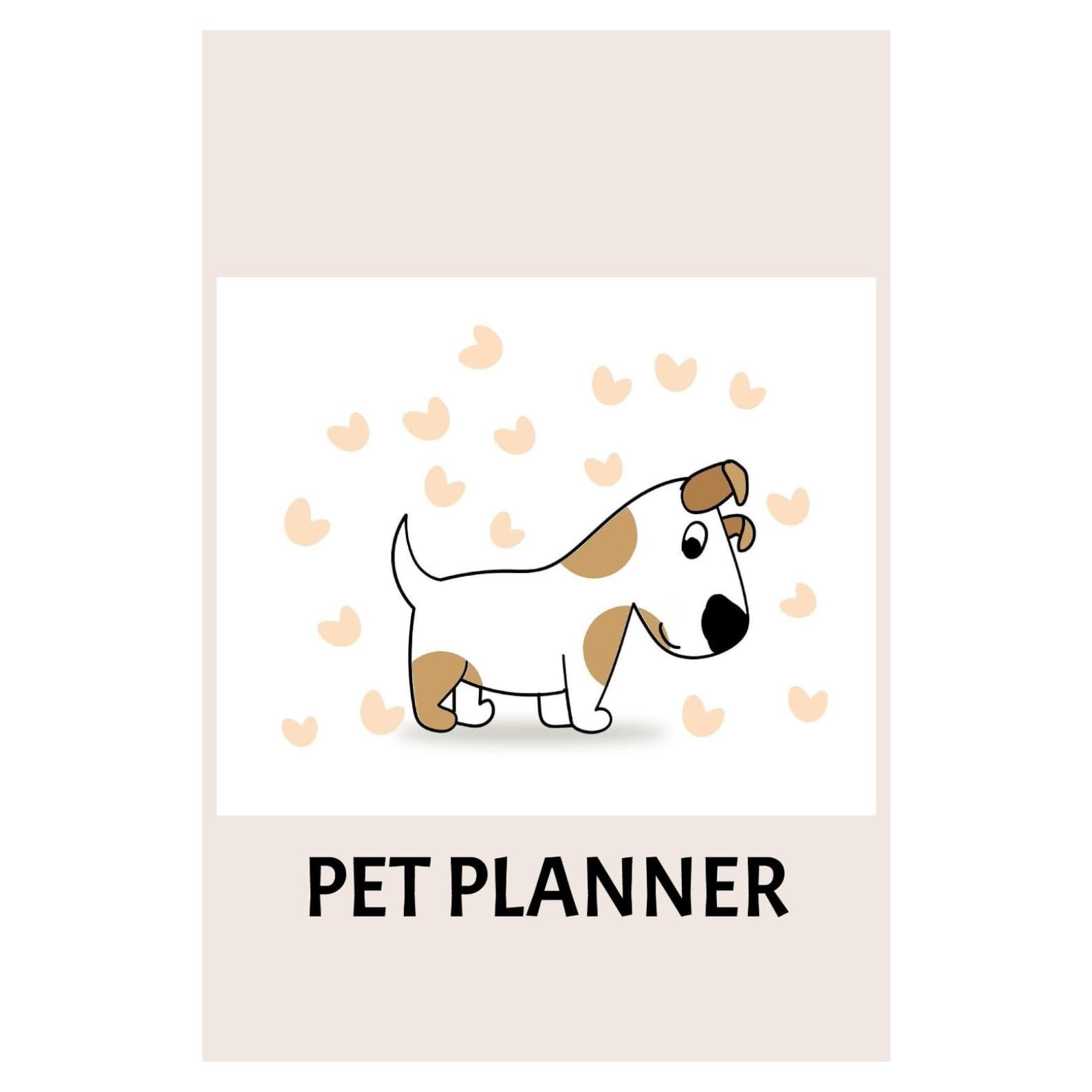 Planificador de Mascotas Tapa Blanda 365 Páginas