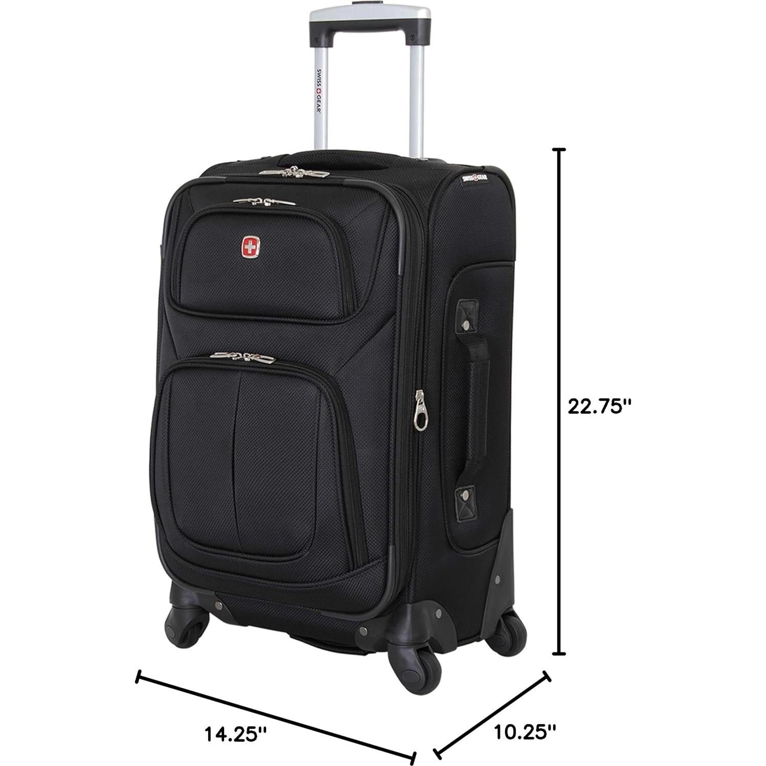 Maleta SwissGear Sion Expandible Cabina 55L Negra
