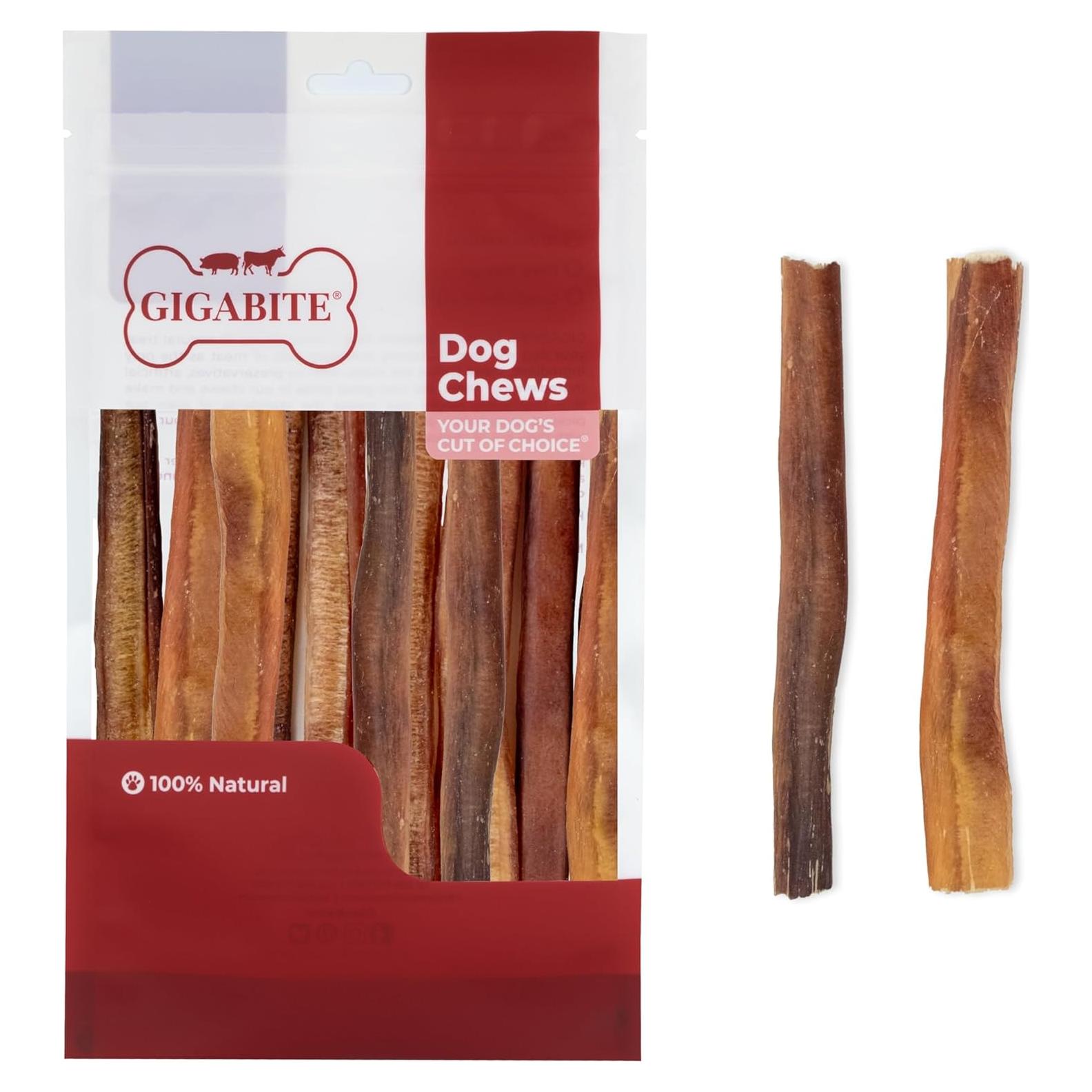 Palitos Bully Naturales GigaBite 15 cm Paquete de 20