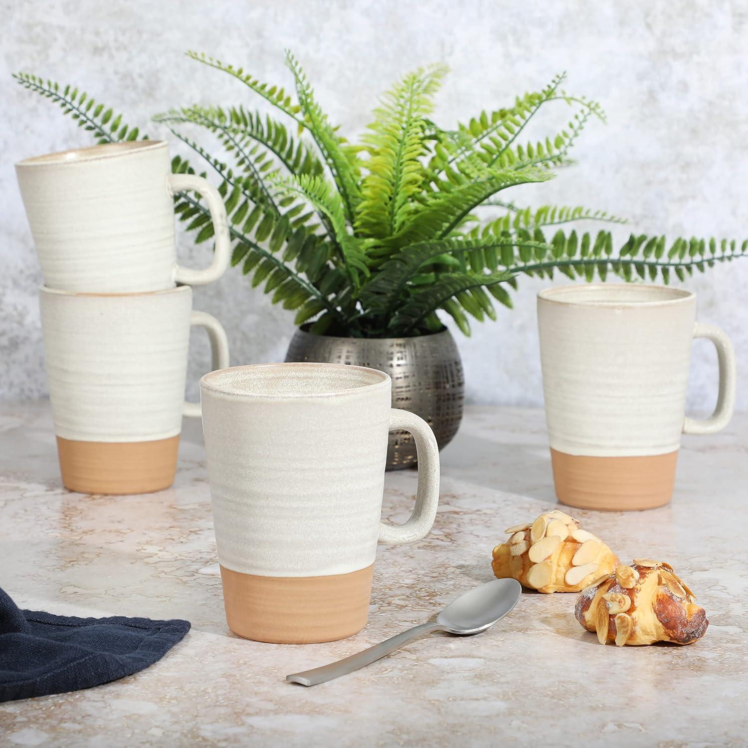 Juego de Tazas Gibson Elite 4 Piezas 500 ml Terracota