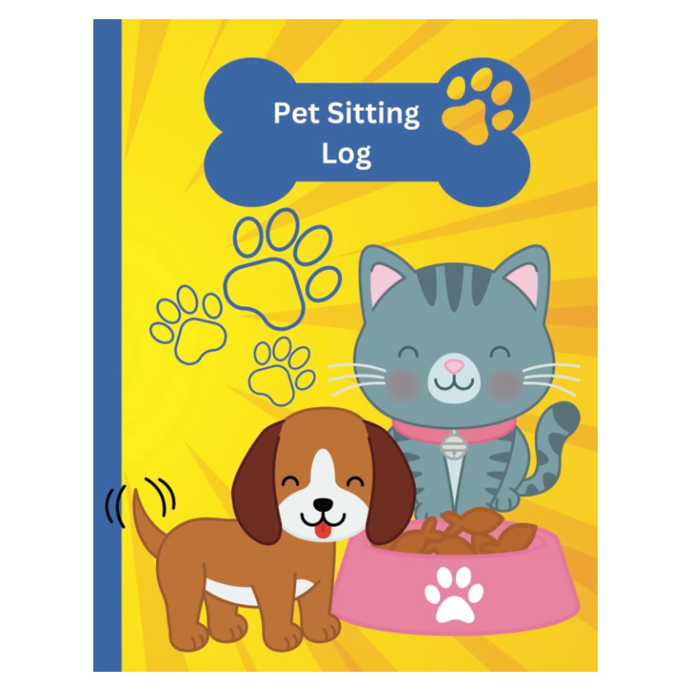 Registro de Cuidado de Mascotas - 108 Páginas Tapa Blanda