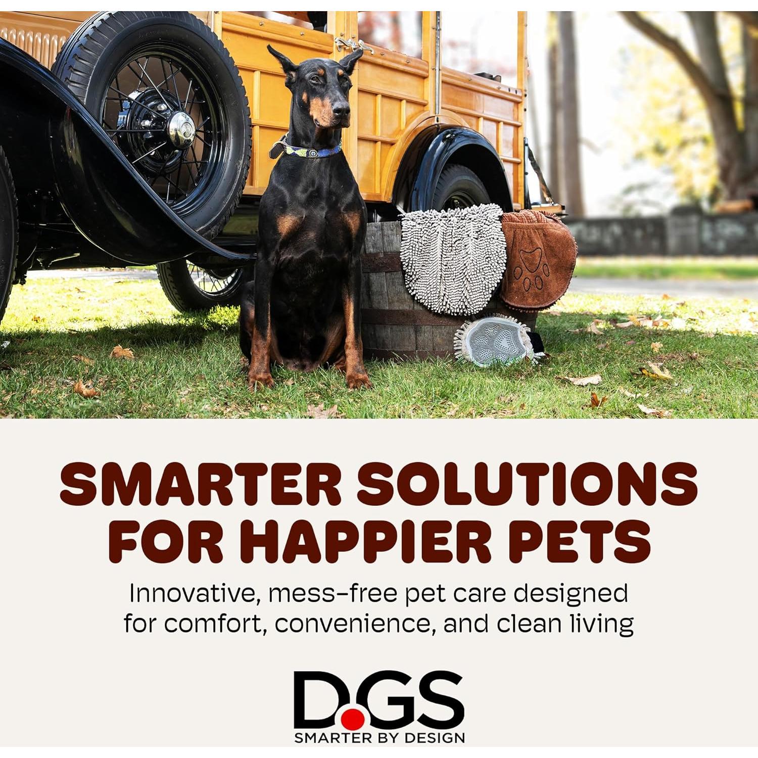 Toalla de Microfibra para Perros Dog Gone Smart 33x79cm Gris