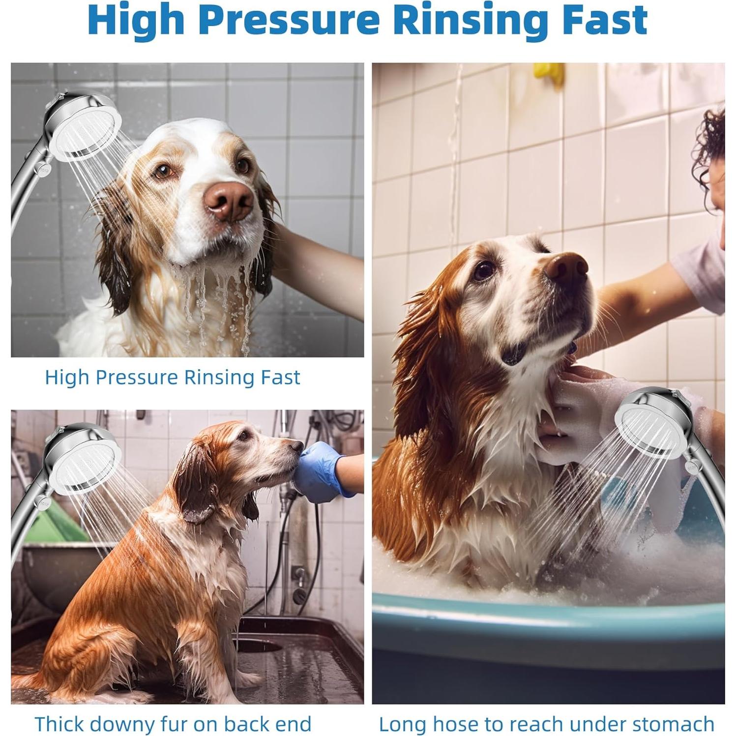 Rociador de Ducha para Perros Hibbent con Manguera 302.3 cm