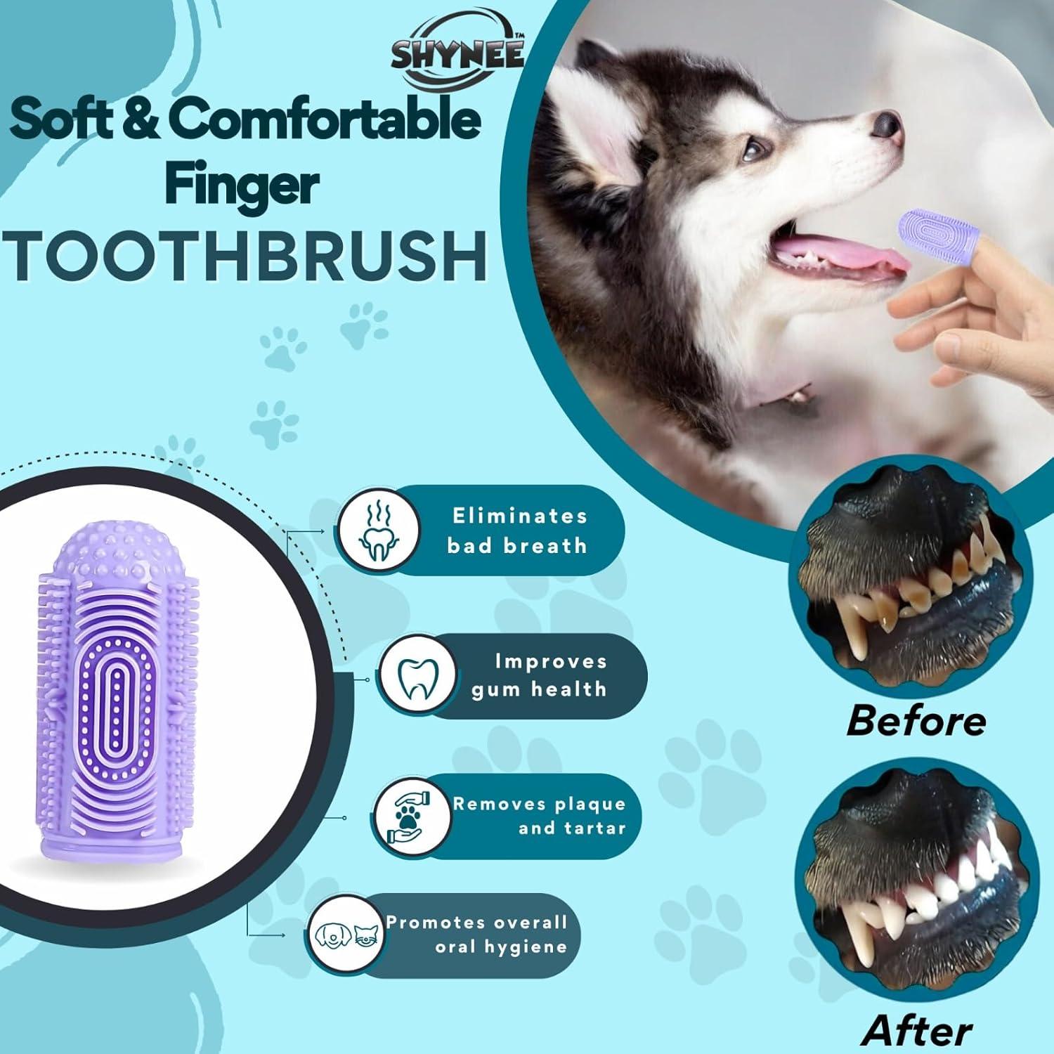 Kit de Aseo para Perros 8 Piezas SHYNEE - Cepillo y Guantes