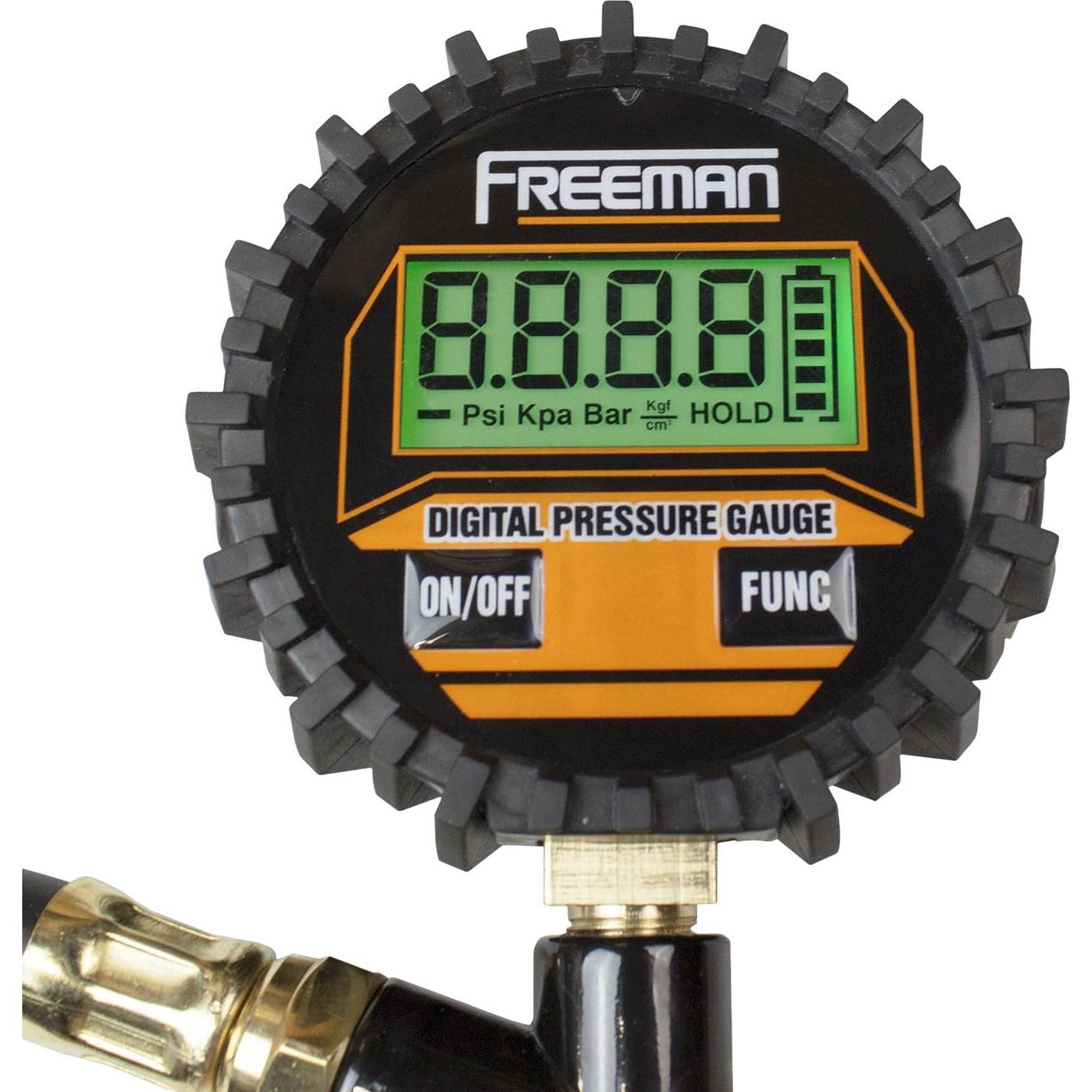 Inflador de Neumáticos Digital Freeman FATDTI con Manómetro