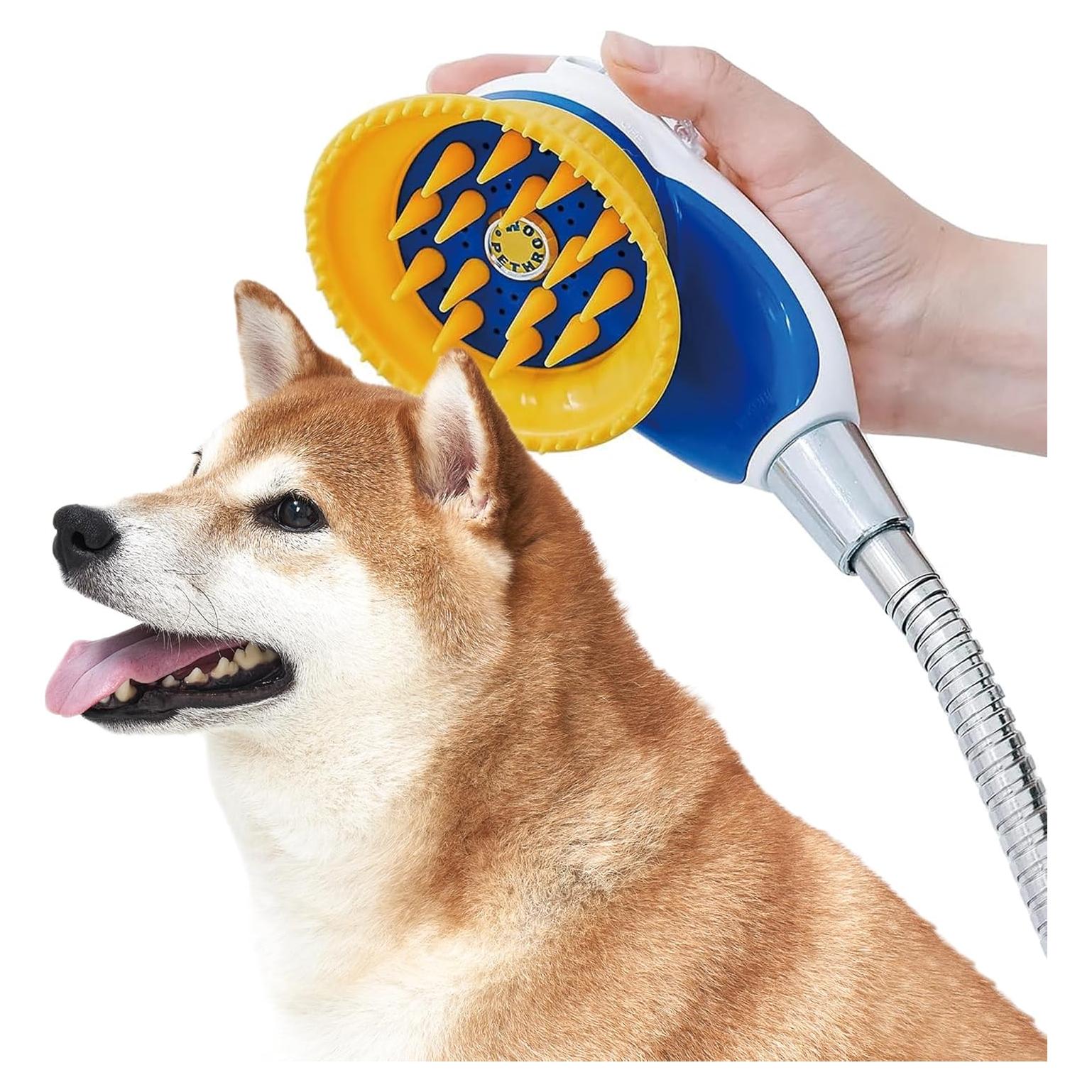 Cepillo de Aseo para Mascotas BMSMILE con Ducha y Masaje