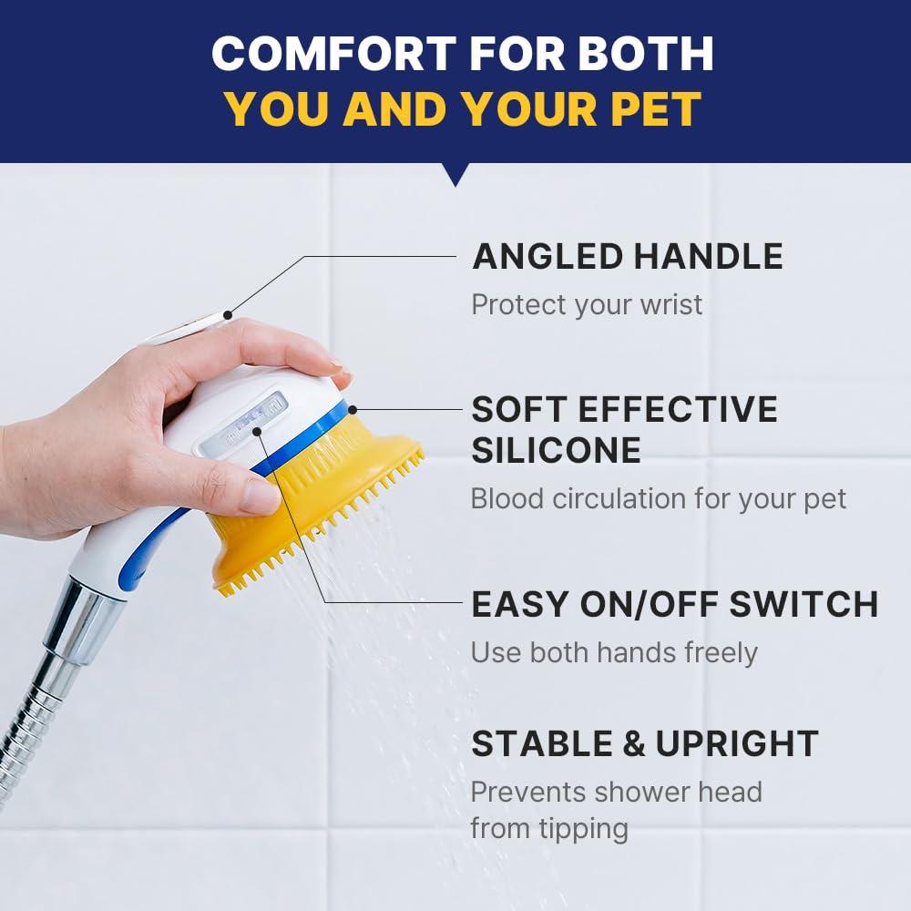 Cepillo de Aseo para Mascotas BMSMILE con Ducha y Masaje