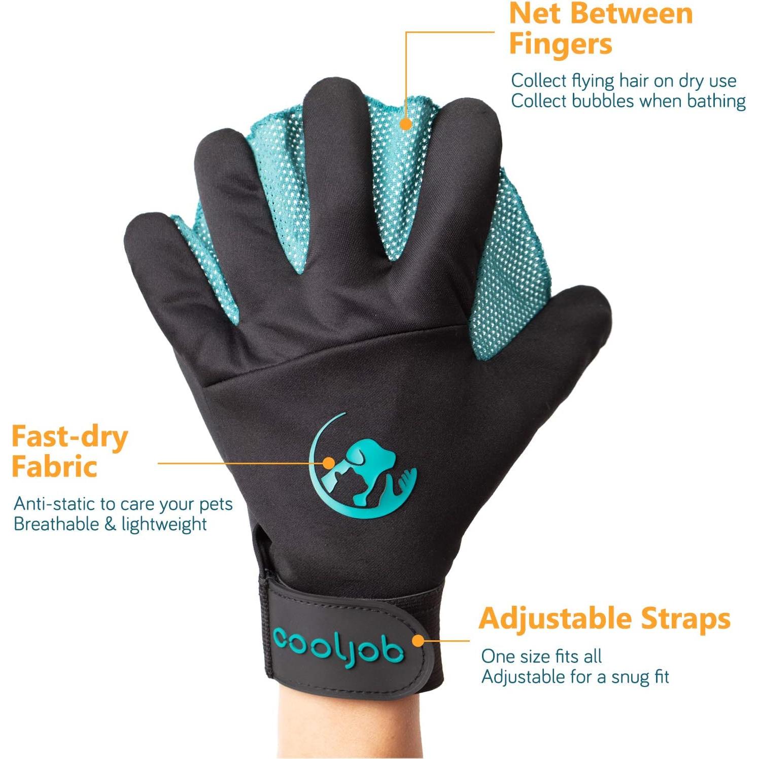 Guantes de Cuidado para Mascotas COOLJOB Grande Azul