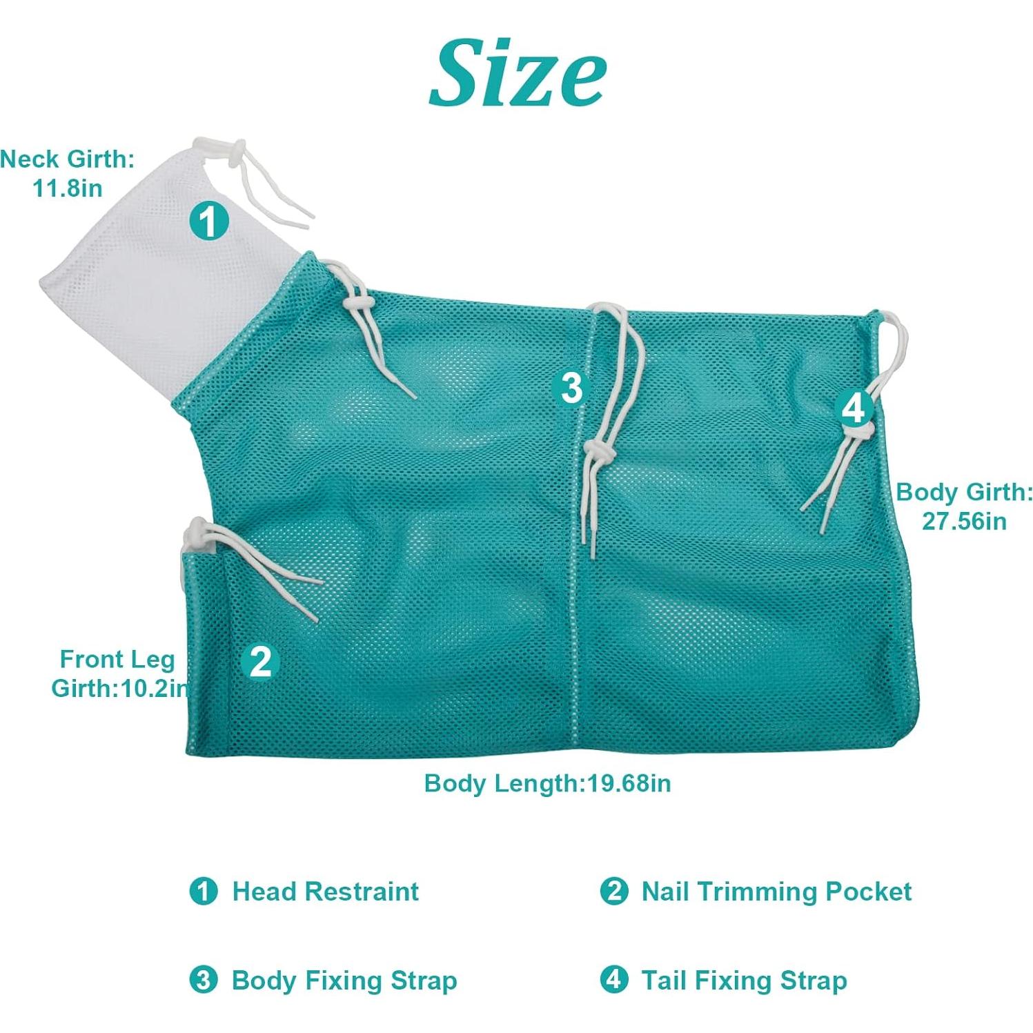 Bolsa de Ducha para Gatos Catcan - Malla Transpirable 70 cm