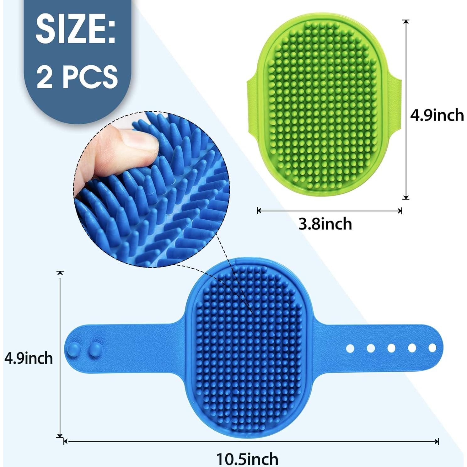 Cepillo de Aseo para Perros Lilpep - Paquete de 2 Azul/Verde