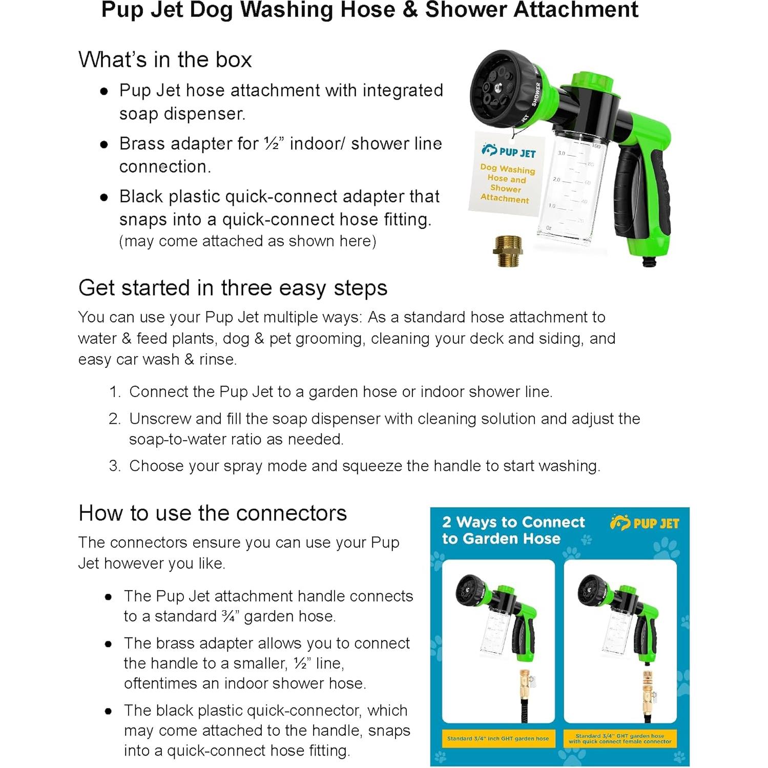 Accesorio de Manguera para Lavado de Perros FREEZE2TRIM