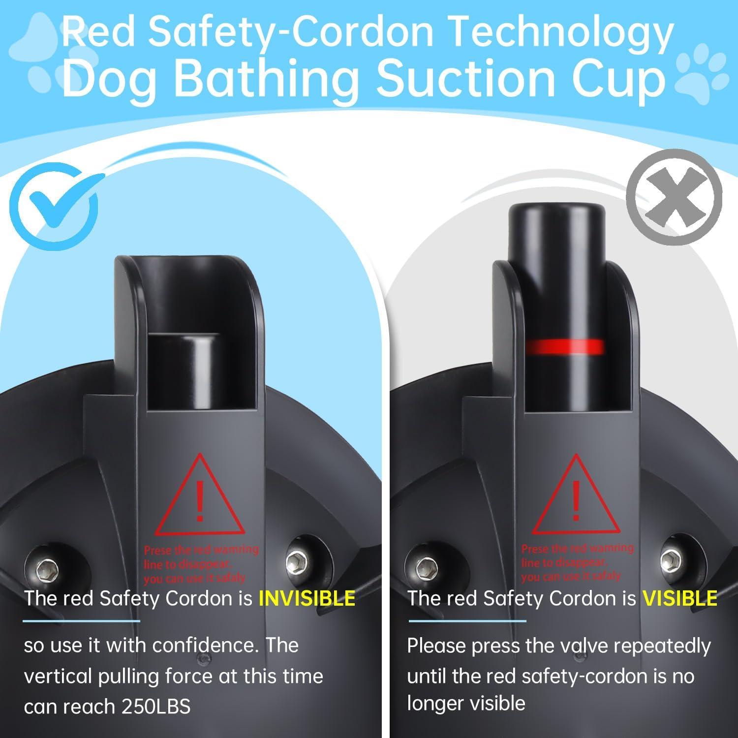 HLOGREE Ventosa de Baño para Perros Grandes hasta 118 kg