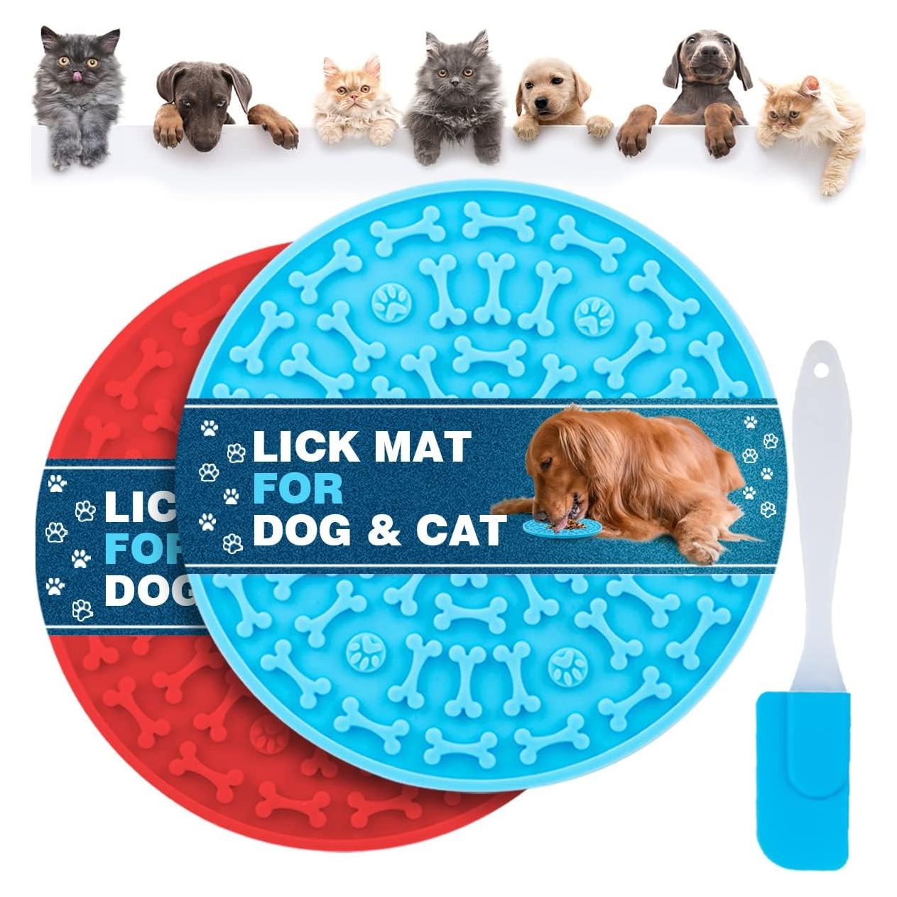 Alfombrilla de Lamer para Perros MooonGem - Silicona 2 Piezas