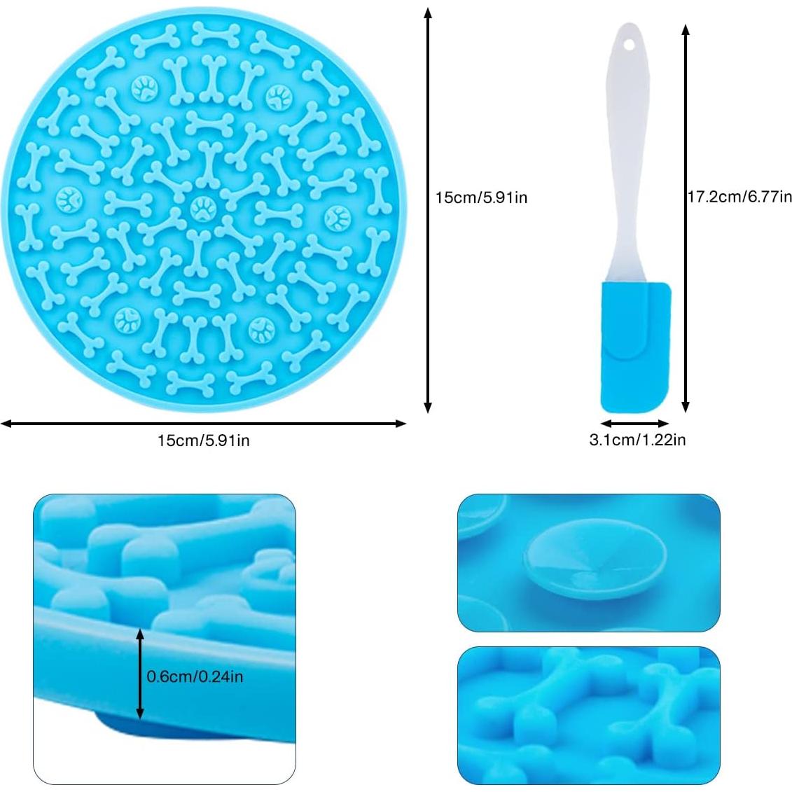 Alfombrilla de Lamer para Perros MooonGem - Silicona 2 Piezas