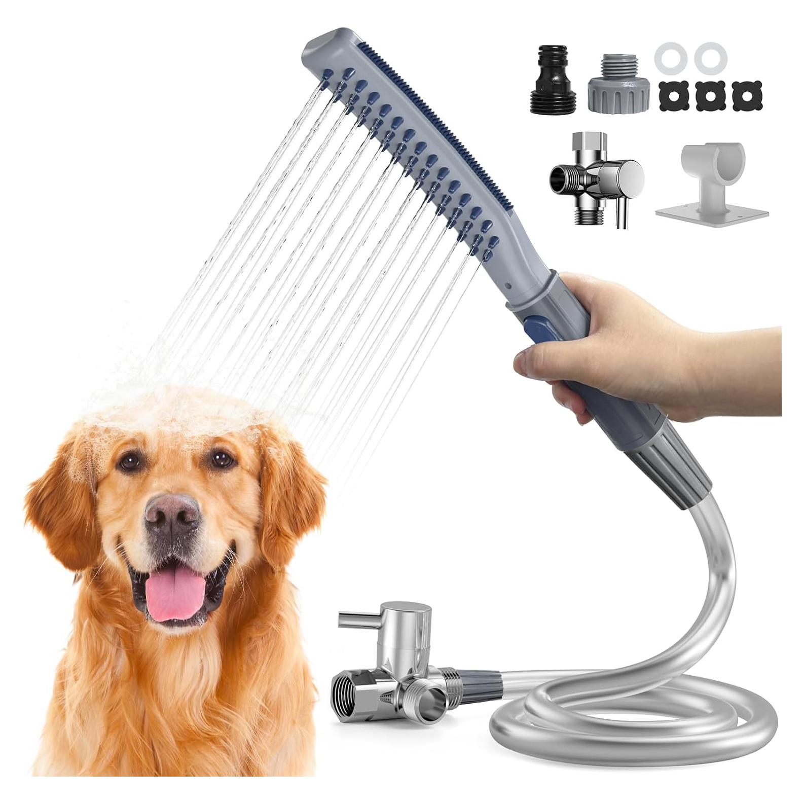 Ducha para Perros Shandus con Manguera 2,44 m y 3 Modos