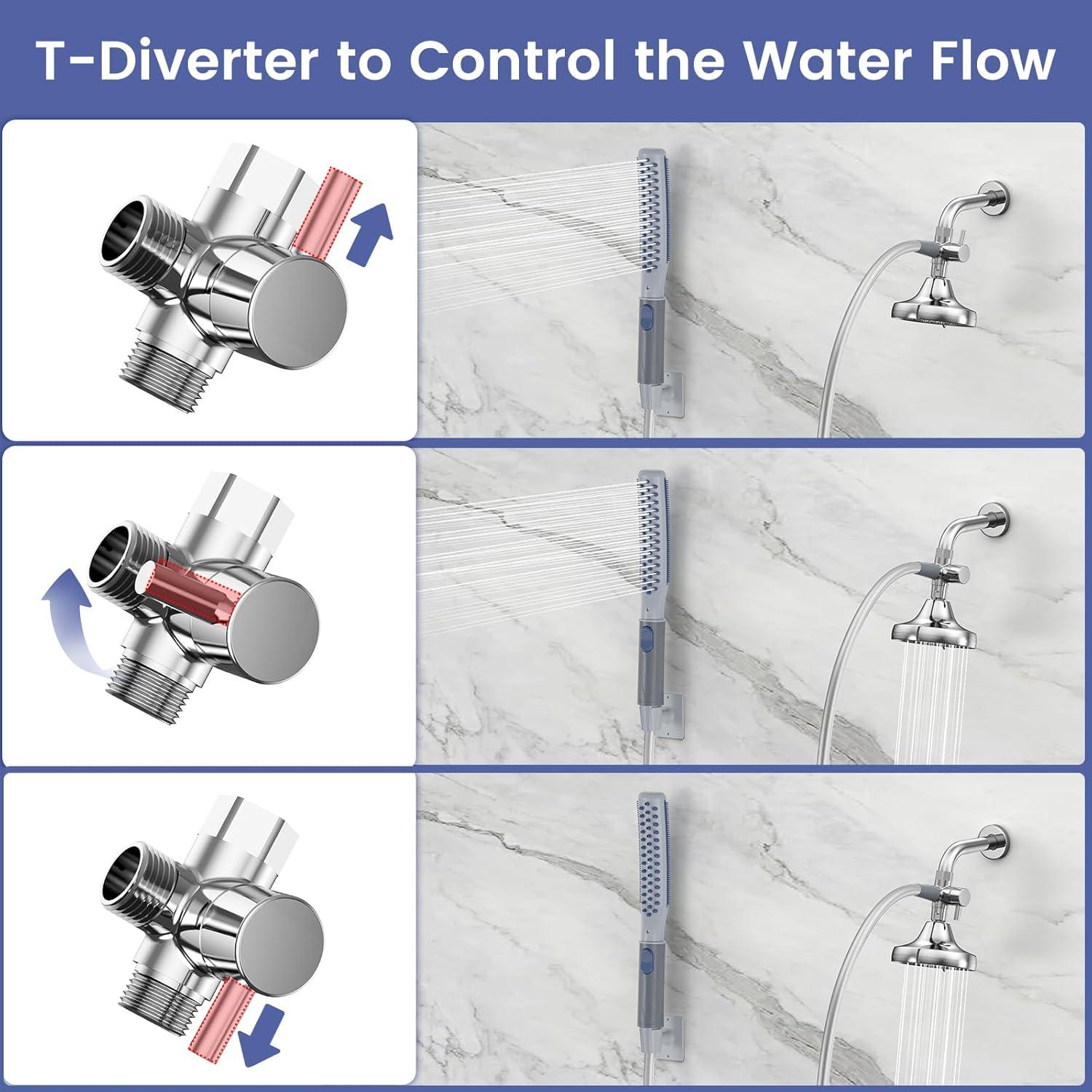 Ducha para Perros Shandus con Manguera 2,44 m y 3 Modos