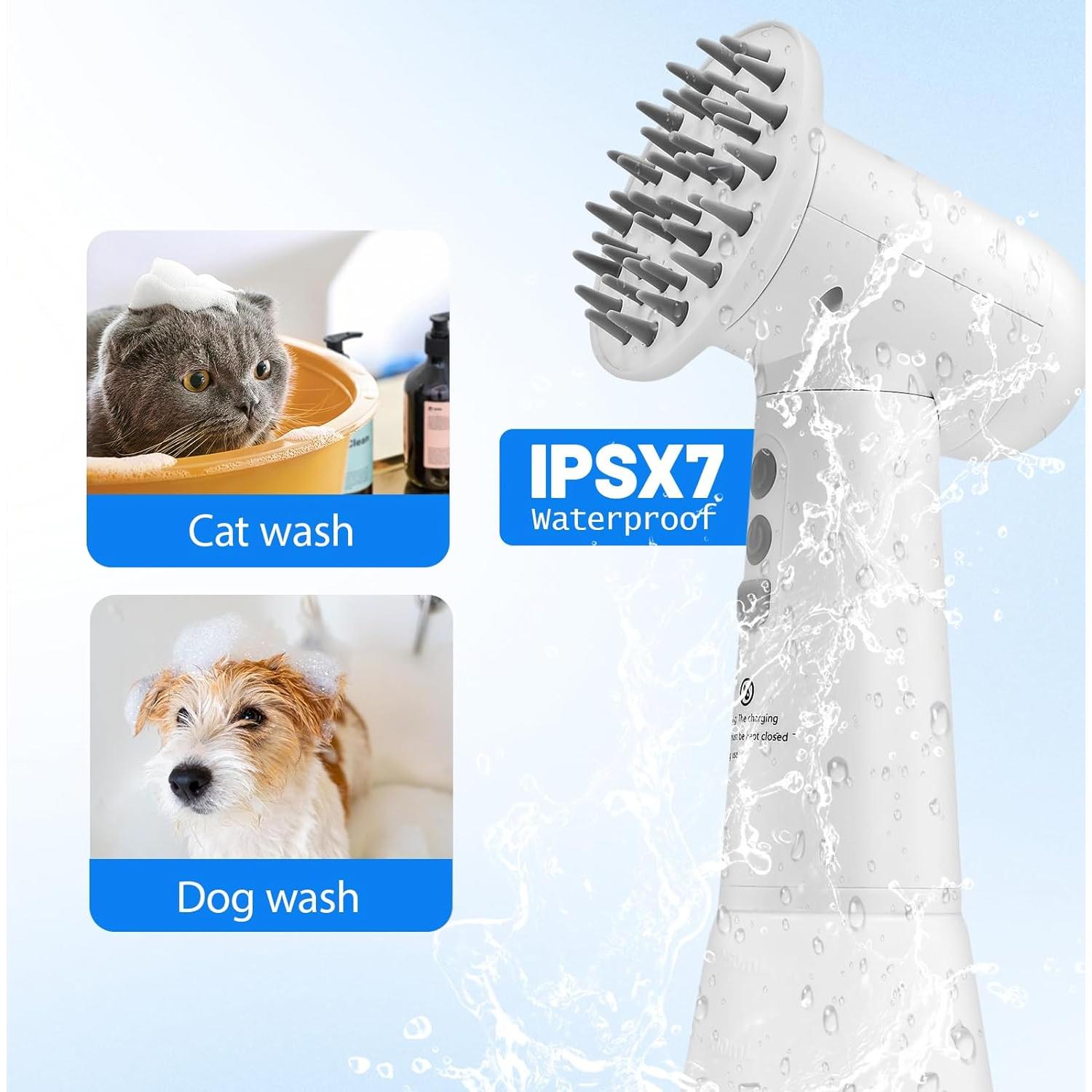 Dispensador de Champú Eléctrico para Perros HS003 - Masaje y Espuma