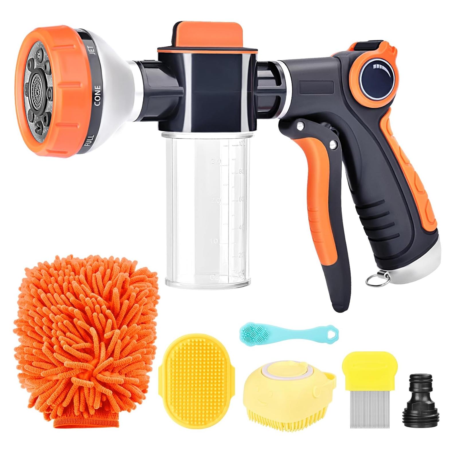 Boquilla de Manguera EVILTO para Baño de Perros 8 en 1