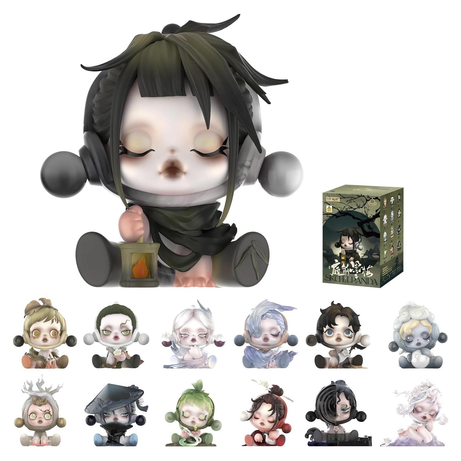 Figura Coleccionable POP MART Skullpanda Caja Ciega 7,99 cm
