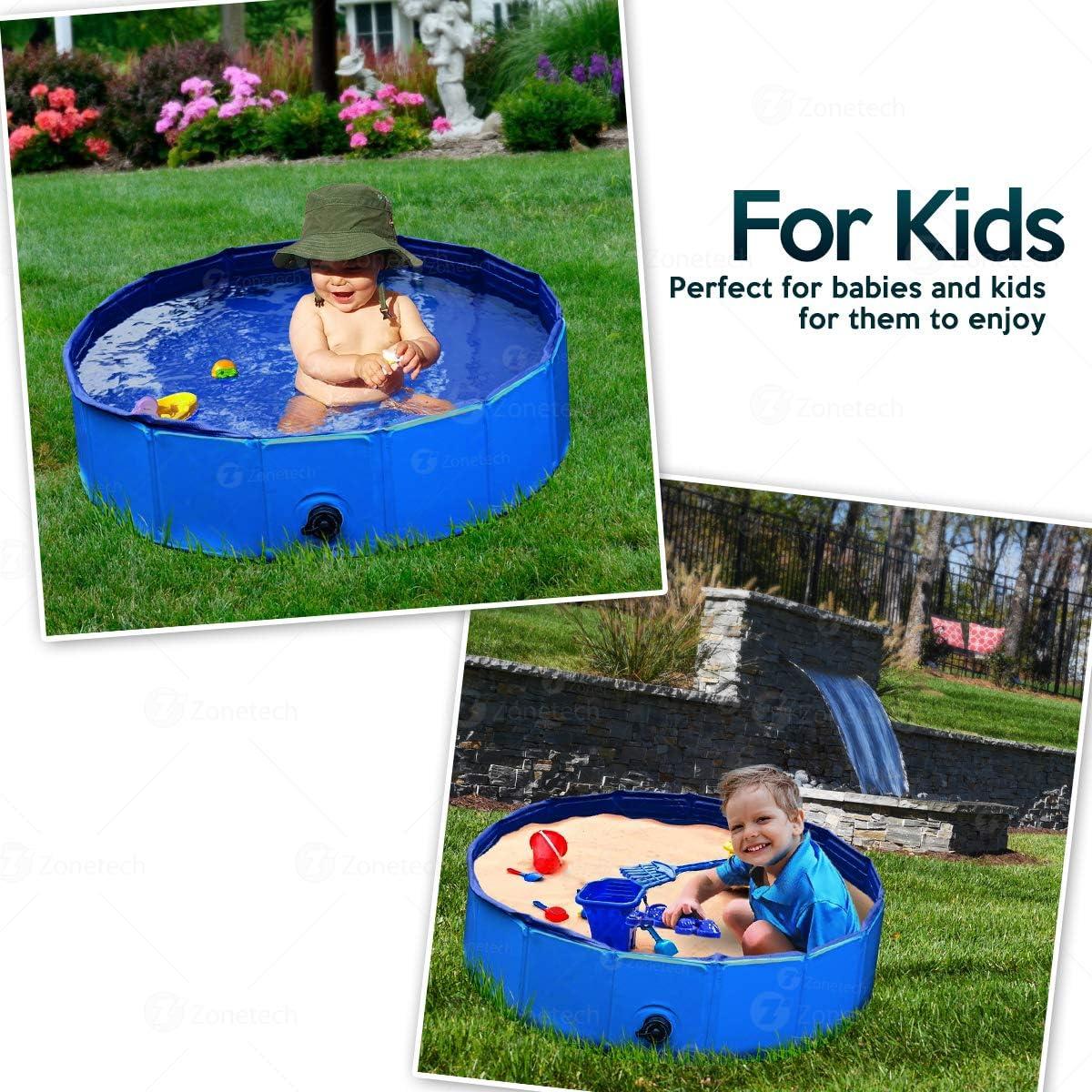 Piscina Plegable Zona Tech para Mascotas y Niños 10L