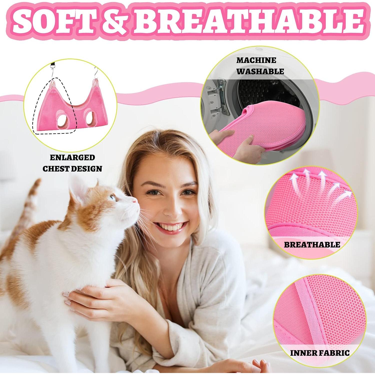 Hamaca de Aseo para Mascotas Ferraycle 14 en 1 Rosa