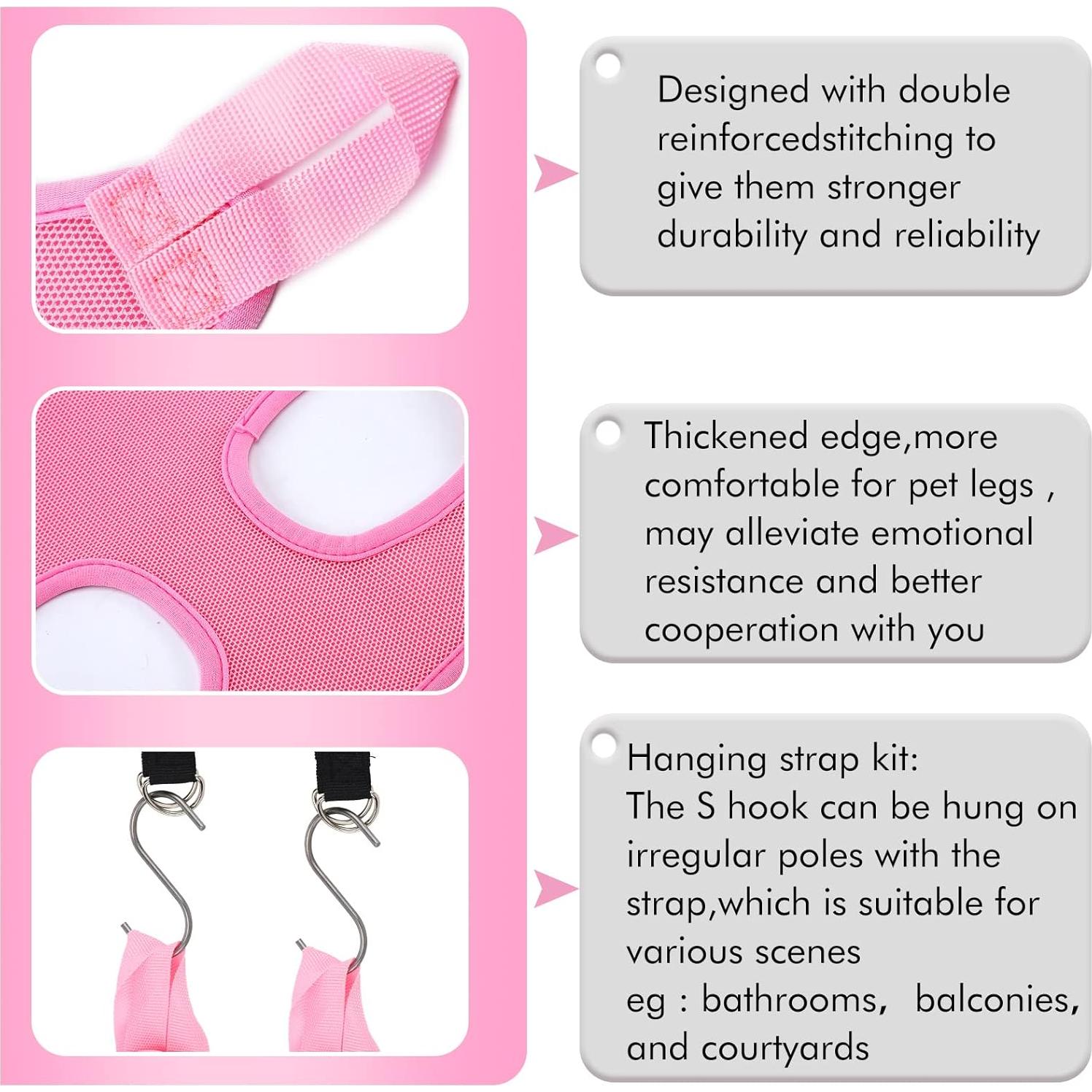 Hamaca de Aseo para Mascotas Ferraycle 14 en 1 Rosa