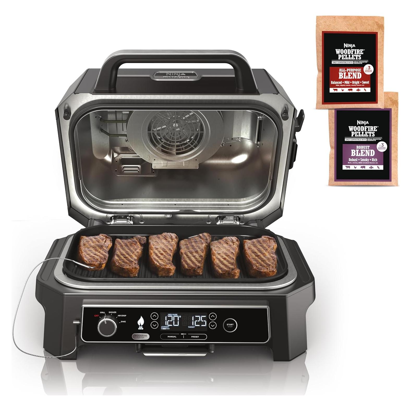 Parrilla Ninja Pro XL con Termómetro Integrado 4 en 1