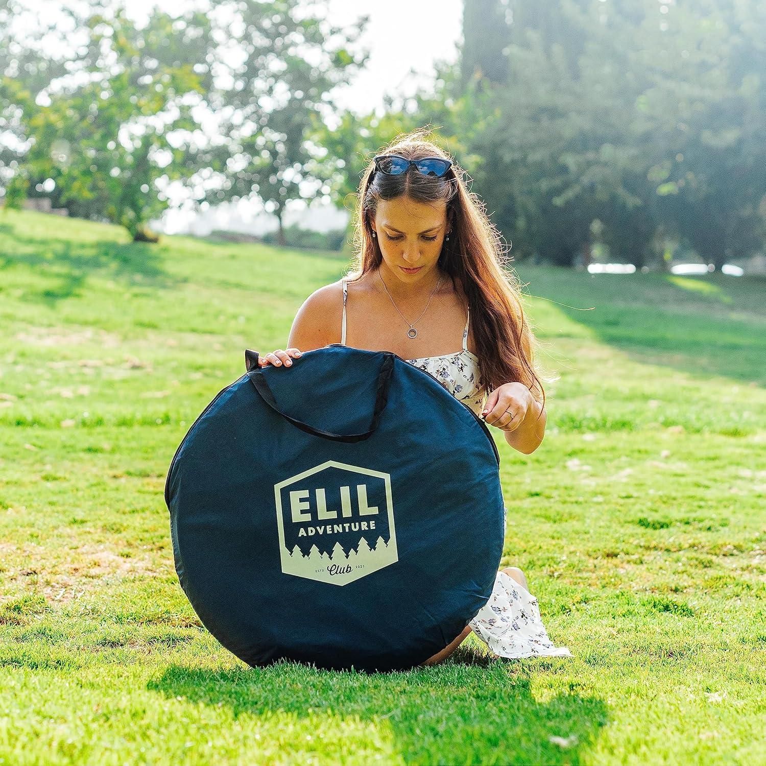 Tienda de Ducha Camping Elil 1.90m con Luz LED y Privacidad