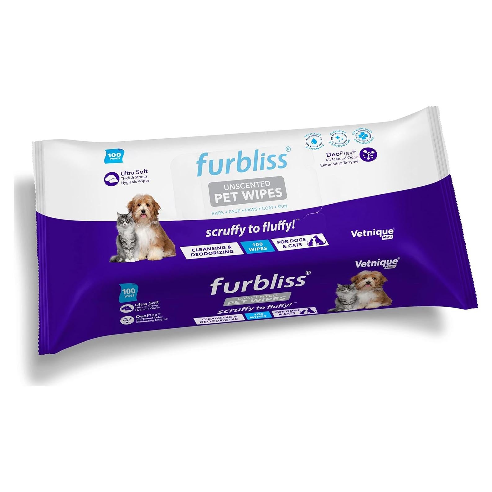 Toallitas Higiénicas Furbliss Vetnique Labs 100 Unidades