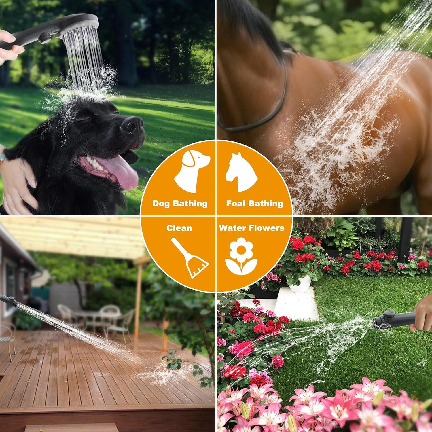 Ducha para Mascotas YOO.MEE con Masaje y Botón de Pausa