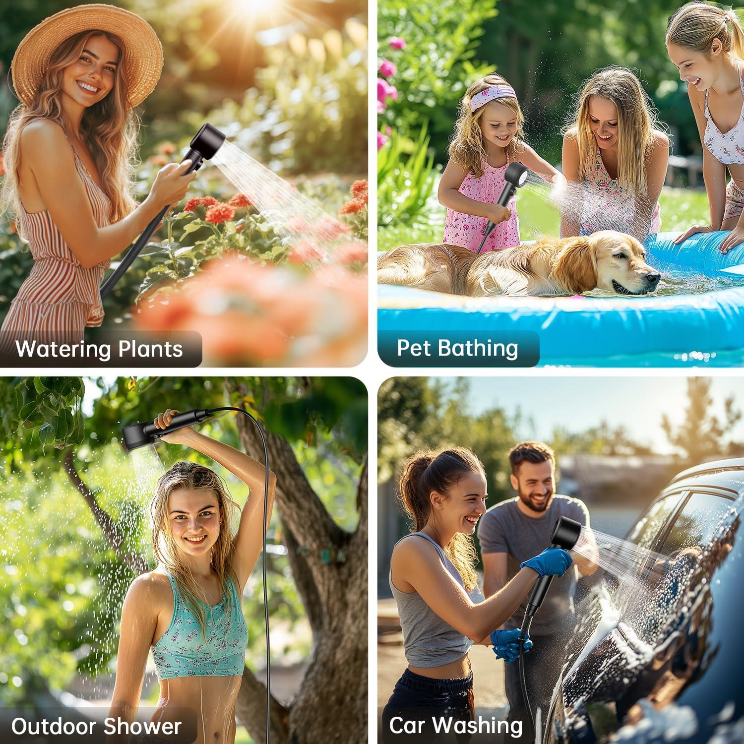 Ducha Portátil IGRL A2501 8000mAh 6L/min 4 Modos