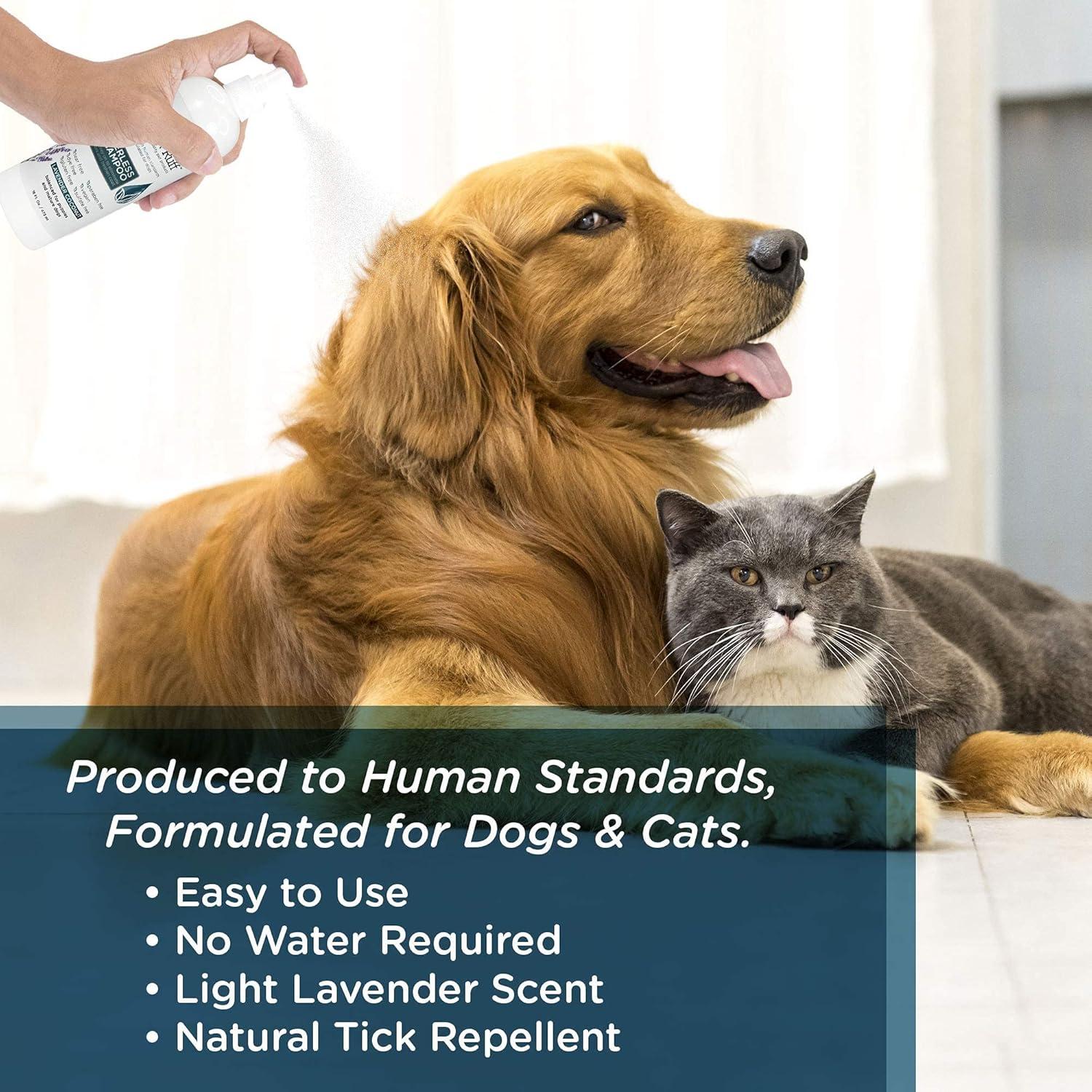 Champú Seco Sin Enjuague Lillian Ruff 473 ml para Perros