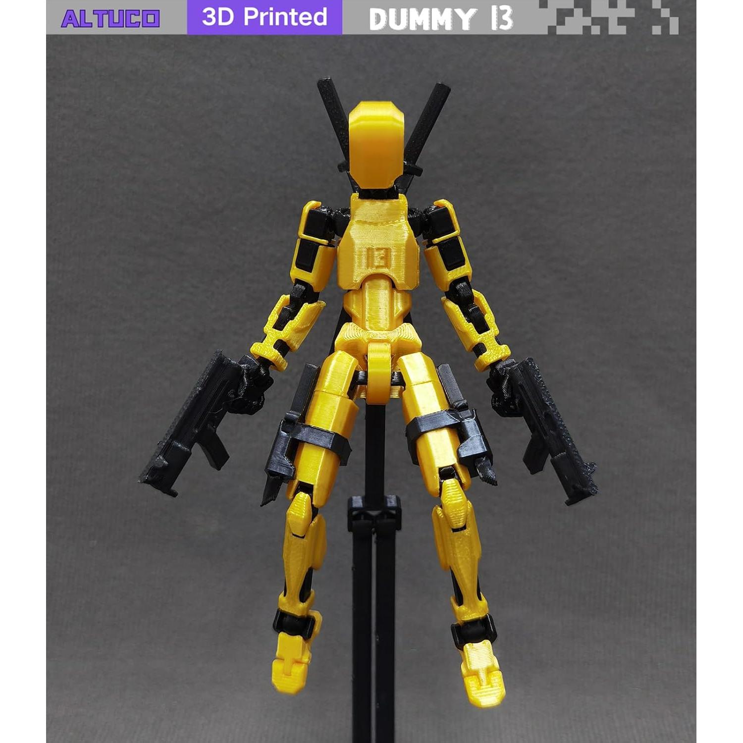 Figura de acción T13 Dorada con accesorios - Lucky 13 Toys