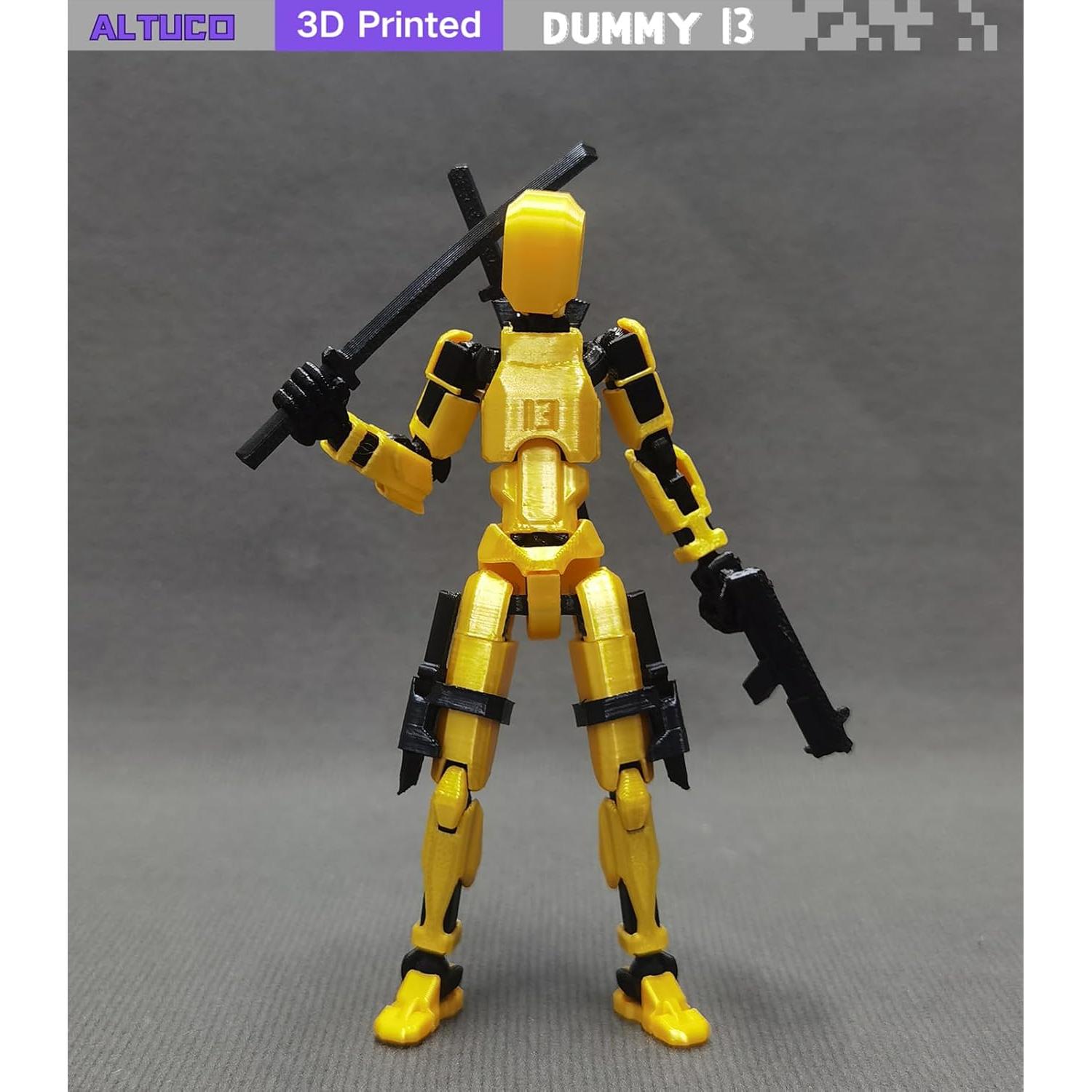 Figura de acción T13 Dorada con accesorios - Lucky 13 Toys