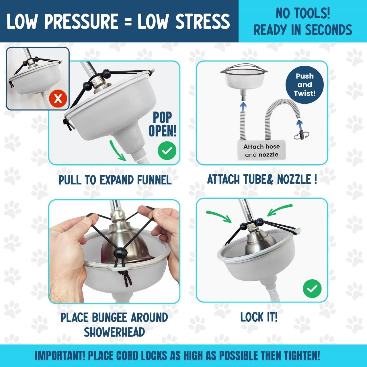 Accesorio de Ducha para Perros TheMagicShower Azul