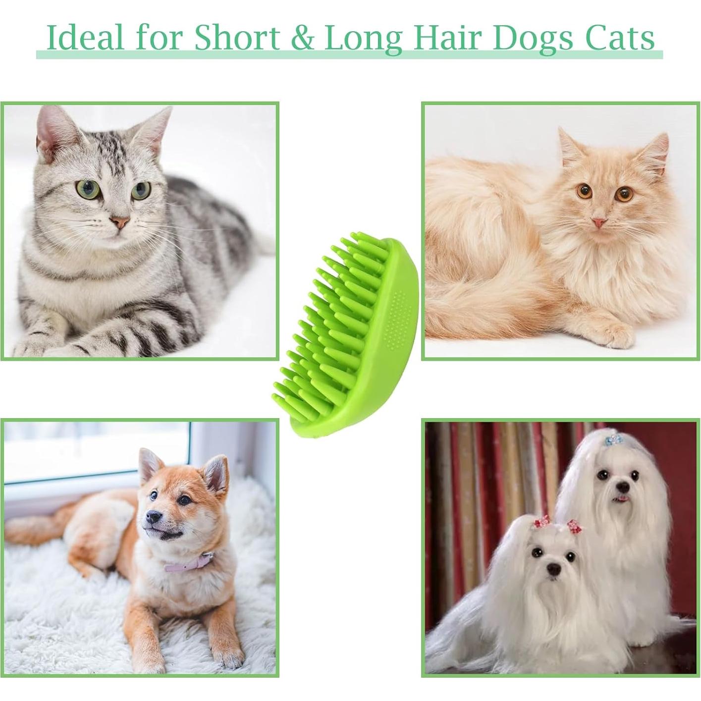 Cepillo de Baño para Perros Yintoper Verde 12,5x6,8cm