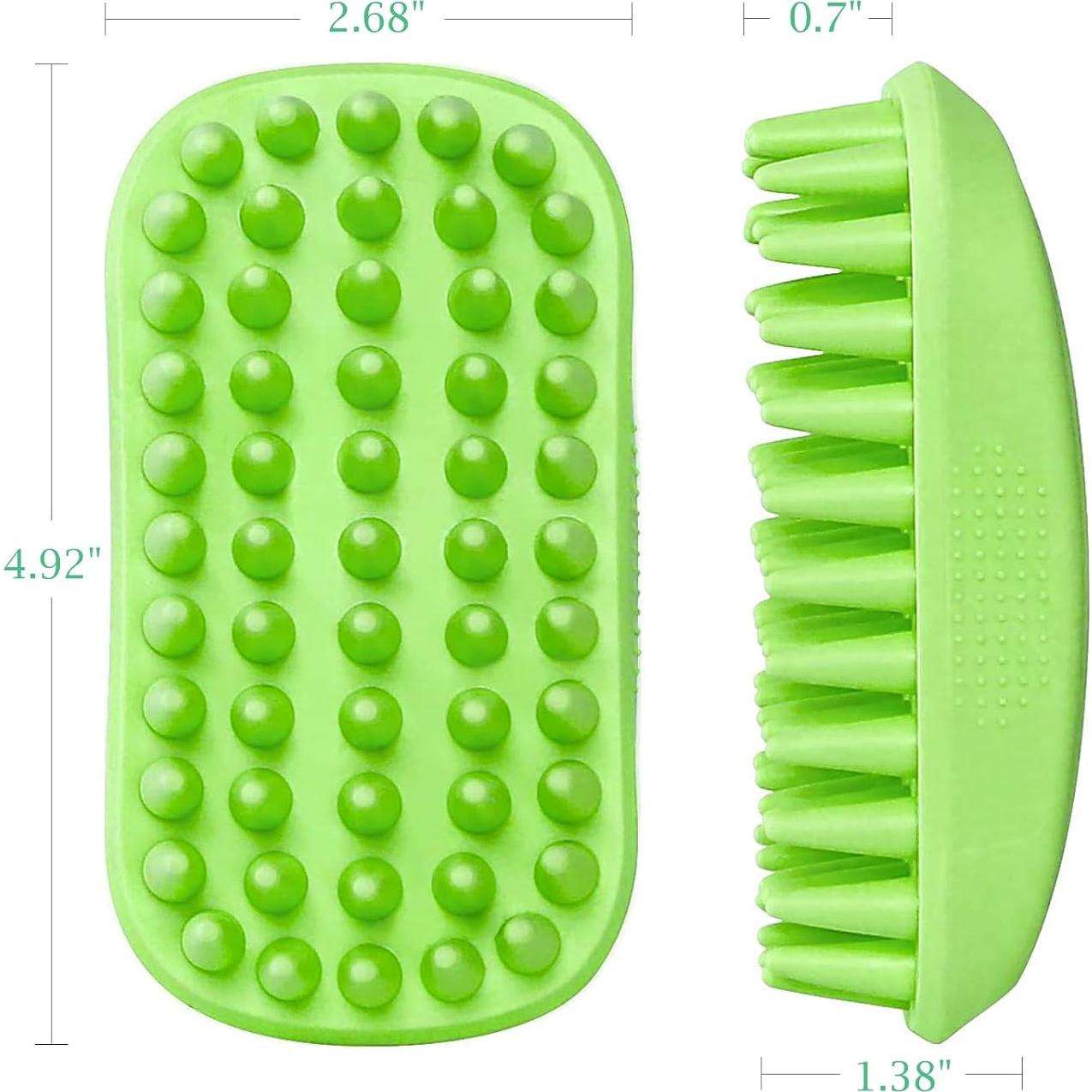 Cepillo de Baño para Perros Yintoper Verde 12,5x6,8cm
