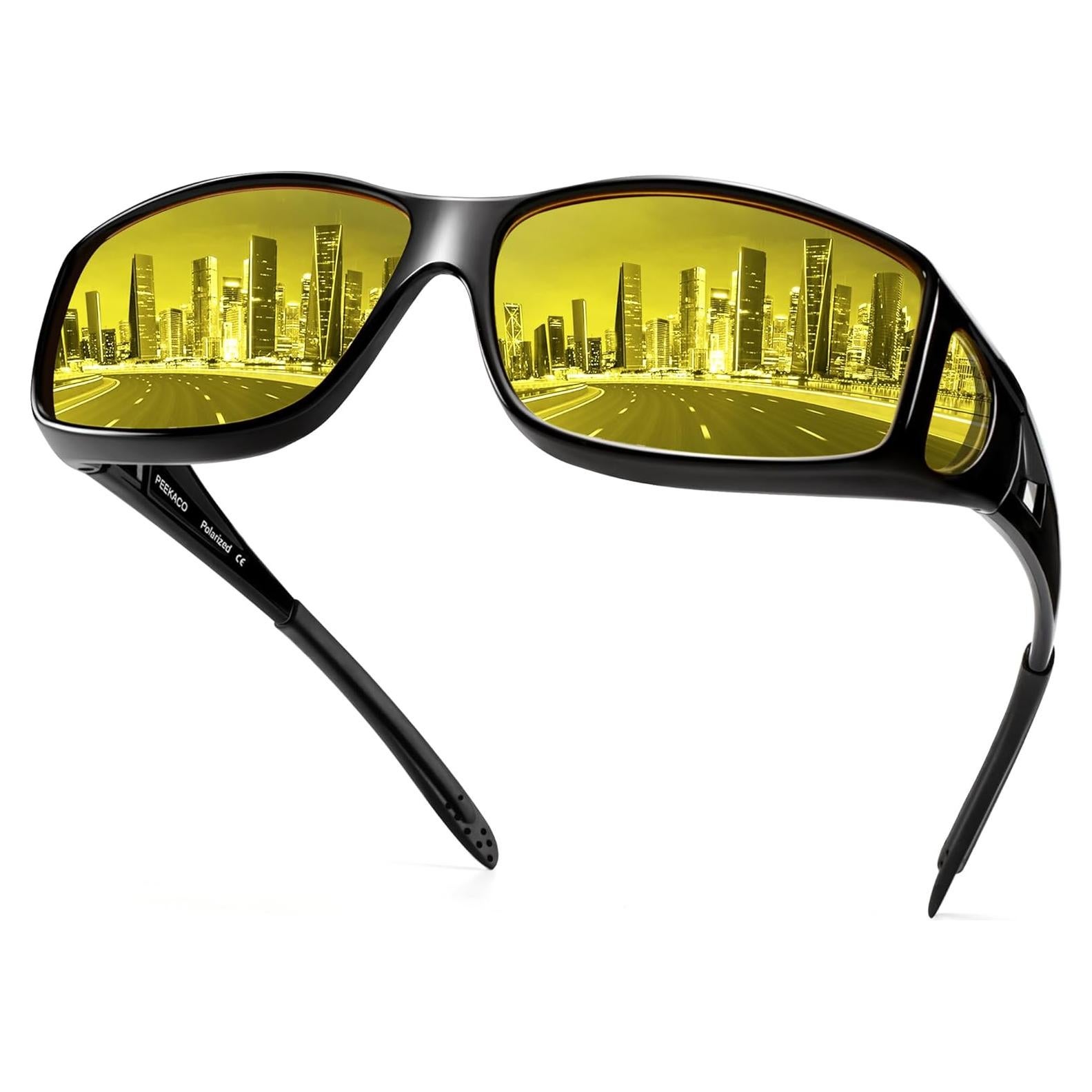 Gafas de Visión Nocturna Peekaco Antirreflejo Polarizadas