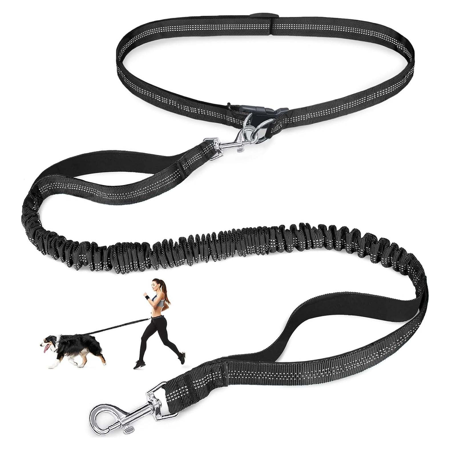 Correa para Perros Manos Libres Laqibak Ajustable 1.28-2.03m