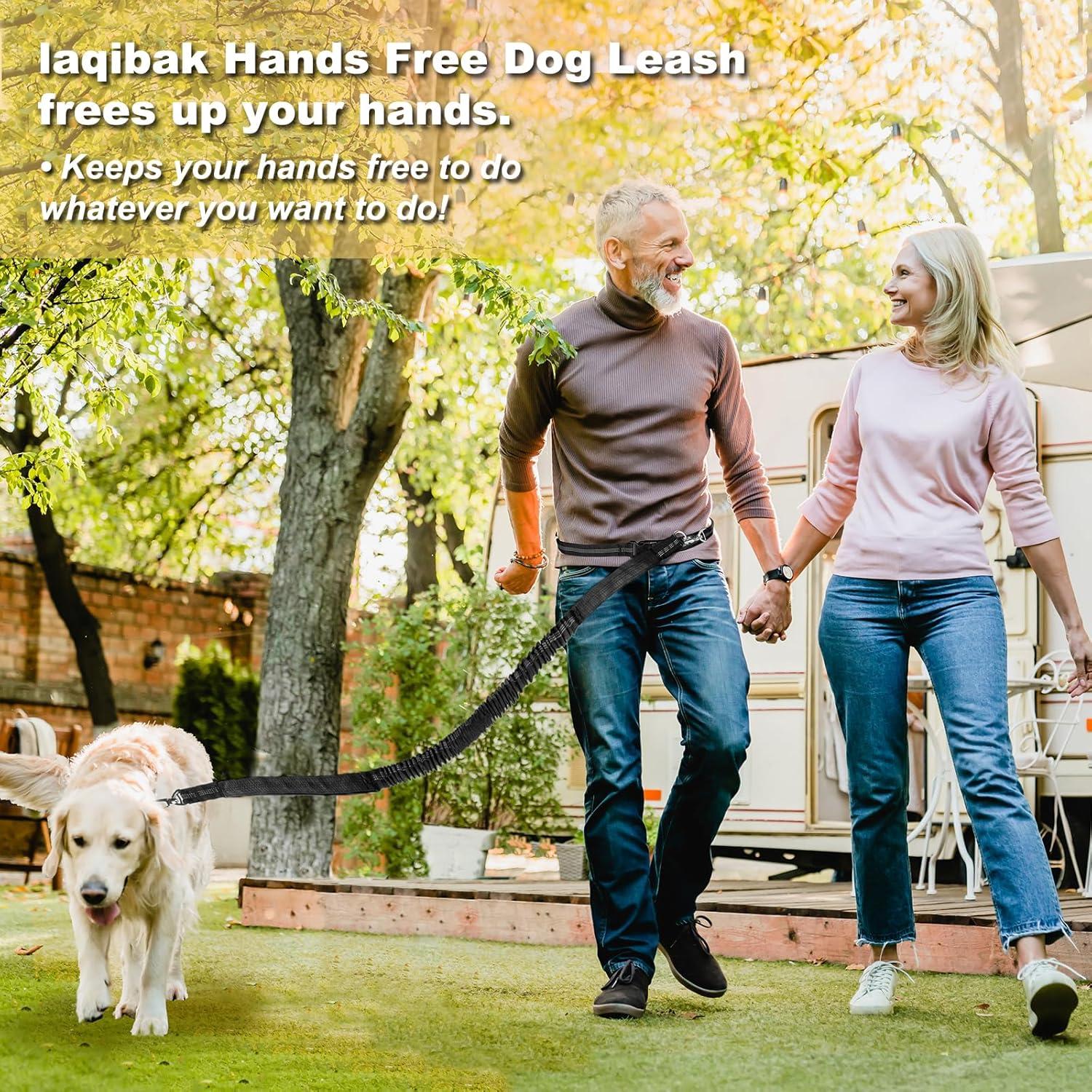 Correa para Perros Manos Libres Laqibak Ajustable 1.28-2.03m