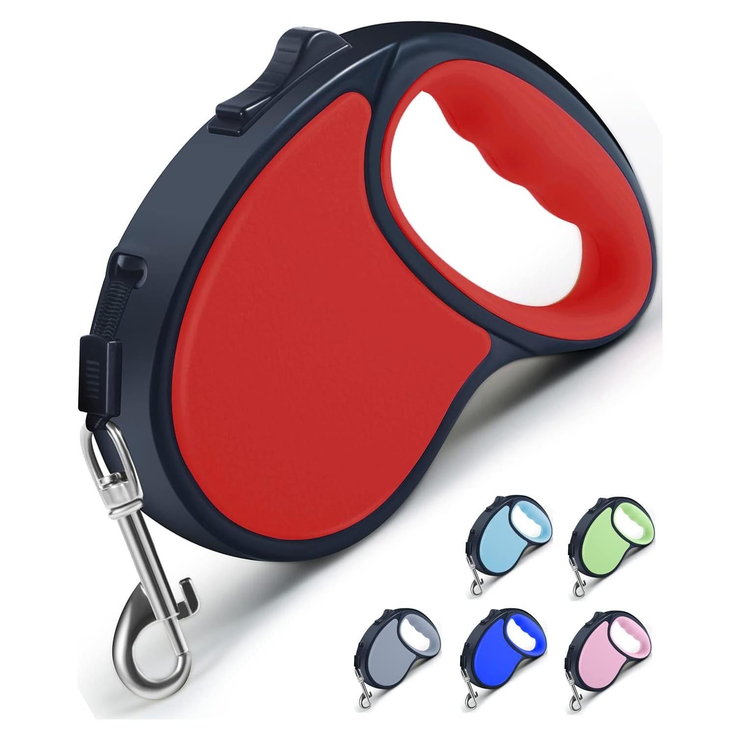 Correa de Perro Retráctil Slognny 4,88m Nylon Rojo