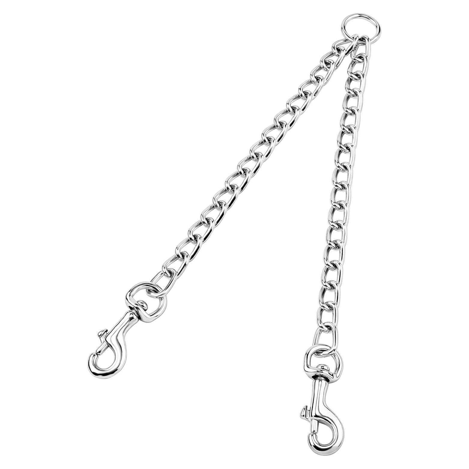 Correa Doble para Perros Pettom 3.5mm 60cm Metal Giratorio