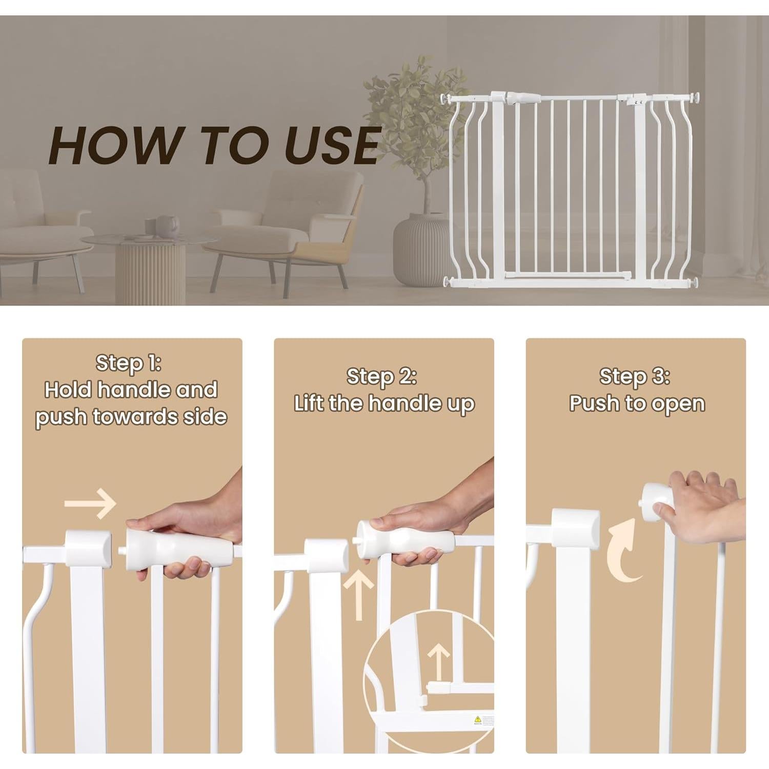 Puerta de Seguridad BalanceFrom Easy Walk-Thru 76,2 cm Grafito