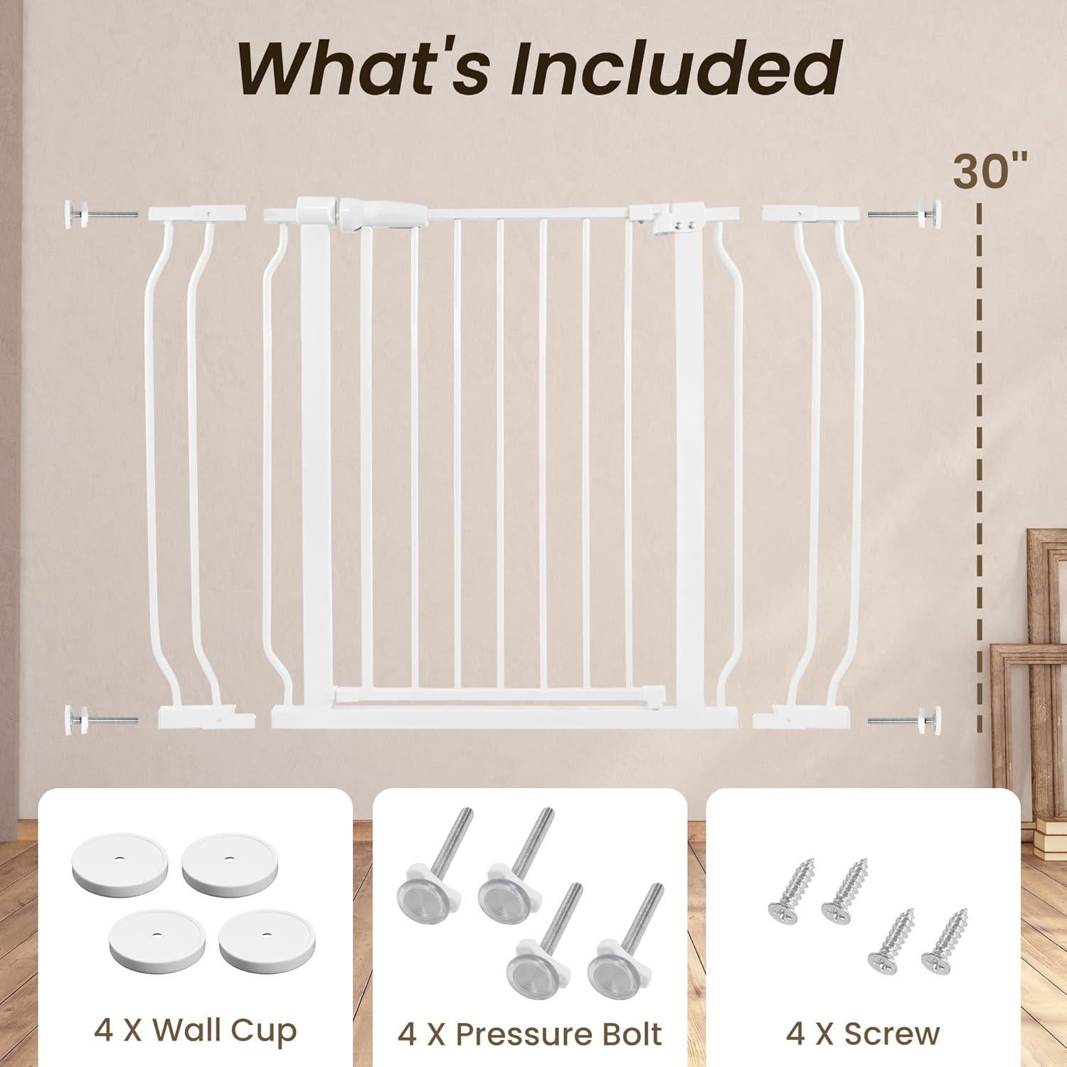 Puerta de Seguridad BalanceFrom Easy Walk-Thru 76,2 cm Grafito