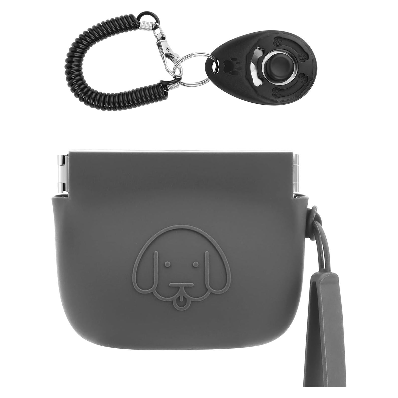 Bolsa de Golosinas para Perros WALLFID Silicona Gris Oscuro