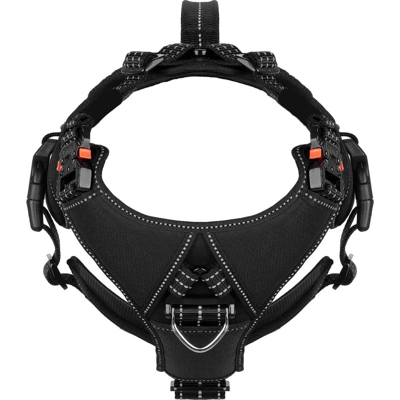 Arnés Táctico Rápido ICEFANG GN8 para Perros Grande Negro