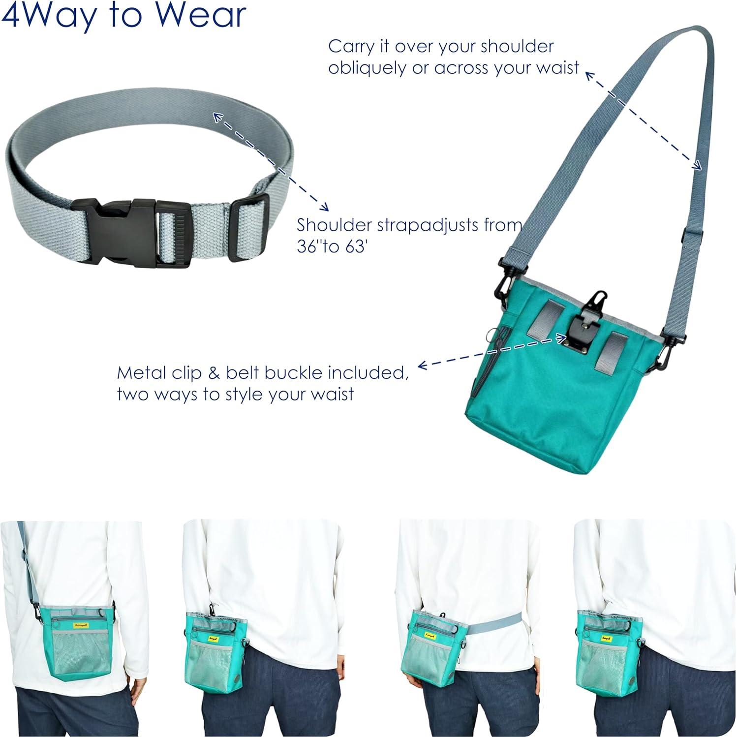 Bolsa de golosinas para perro Raisingwell con cierre magnético