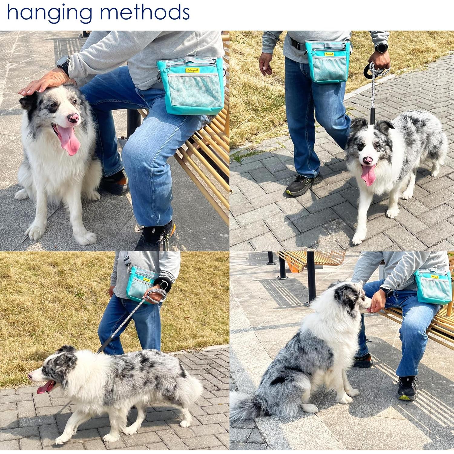 Bolsa de golosinas para perro Raisingwell con cierre magnético