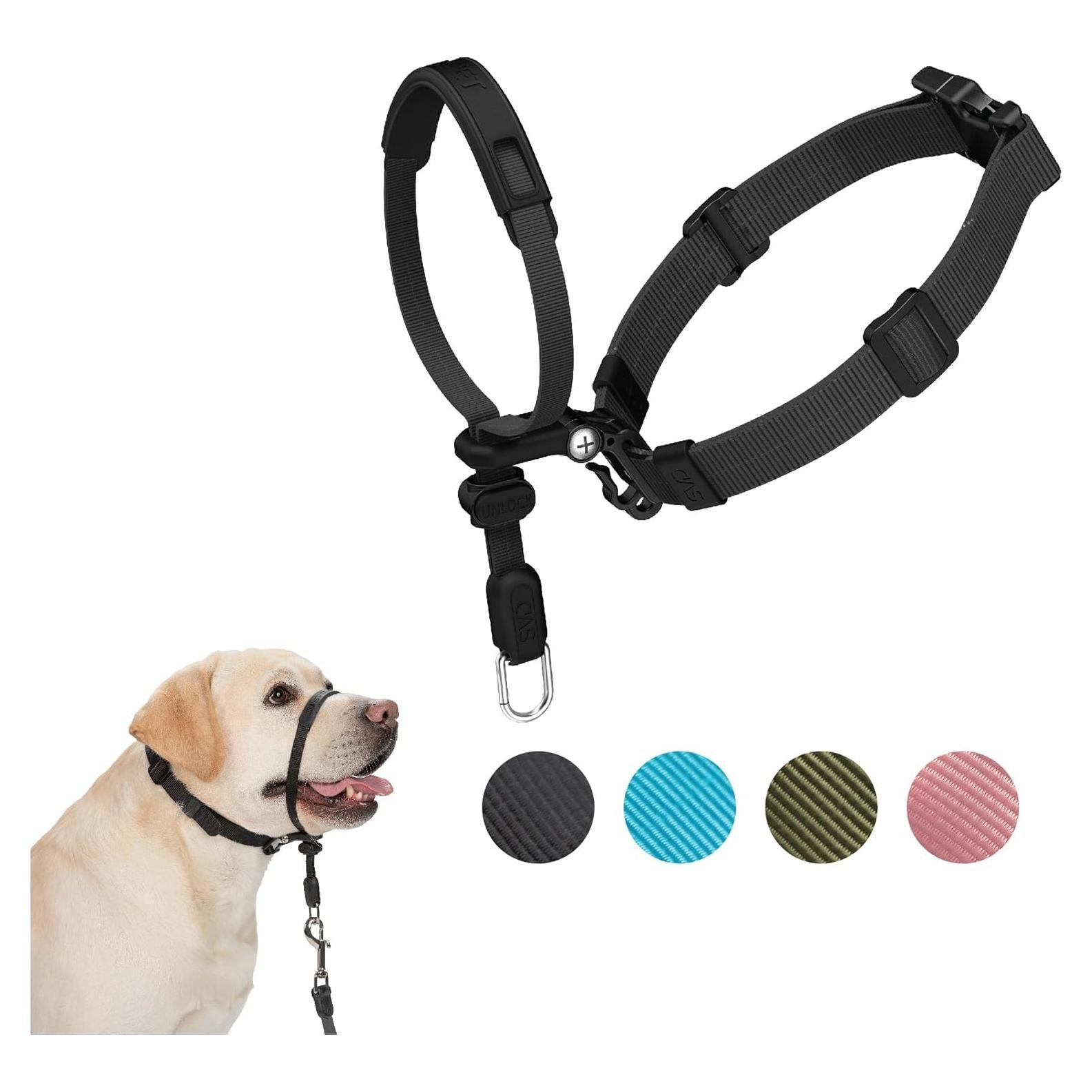 Collar de Cabeza Sin Tirones SVD.PET Grande Negro